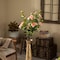 Uniquewise Brushed Paint Unique Straight Design Metal Floor Vase for Entryway, Living or Dining Room, Large QI004445.L - alternate 7